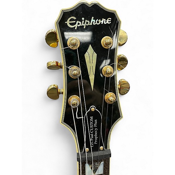 Used Epiphone Les Paul Custom Prophecy Plus Orange Solid Body Electric Guitar