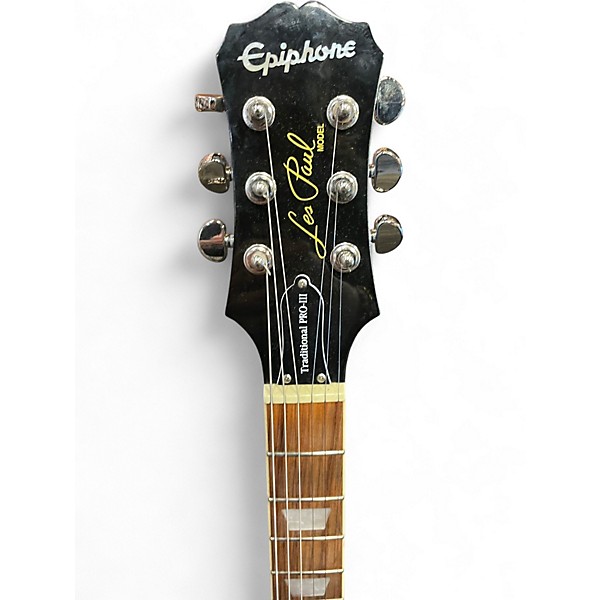 Used Epiphone Les Paul Traditional PRO III Pelham Blue Solid Body Electric Guitar
