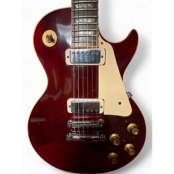 Vintage 1975 Gibson Les Paul Deluxe Cherry Solid Body Electric Guitar