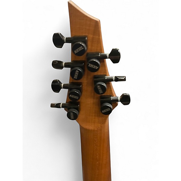 Used Kiesel Aries 7 String Multiscale Blue Solid Body Electric Guitar