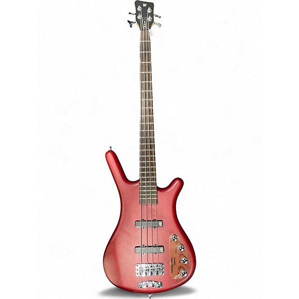Used RockBass by Warwick CORVETTE Satin Red Electric Bass Guitar