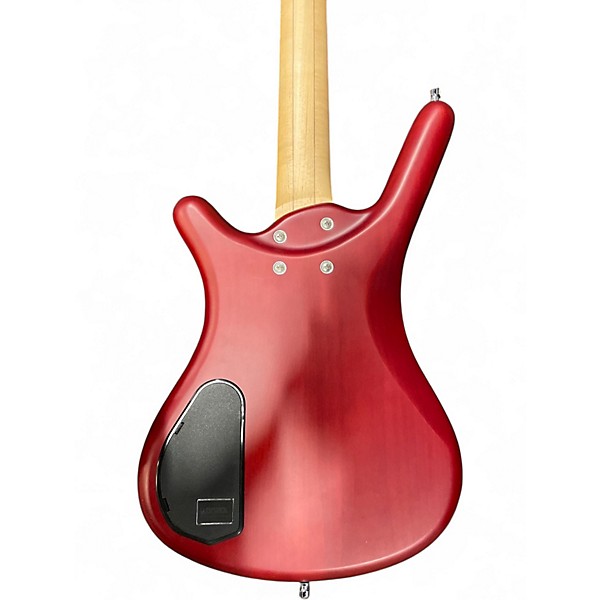 Used RockBass by Warwick CORVETTE Satin Red Electric Bass Guitar