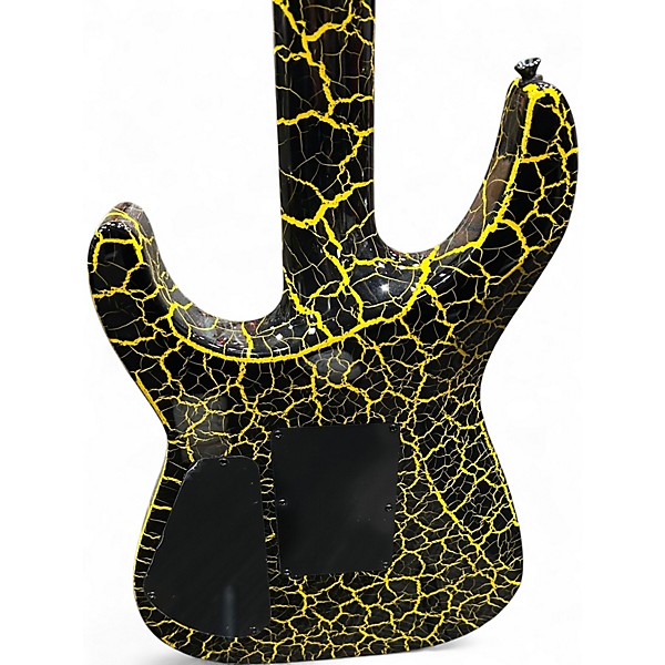 Used Jackson X Series SL3X DX Crackle Soloist Yellow Crackle Solid Body Electric Guitar