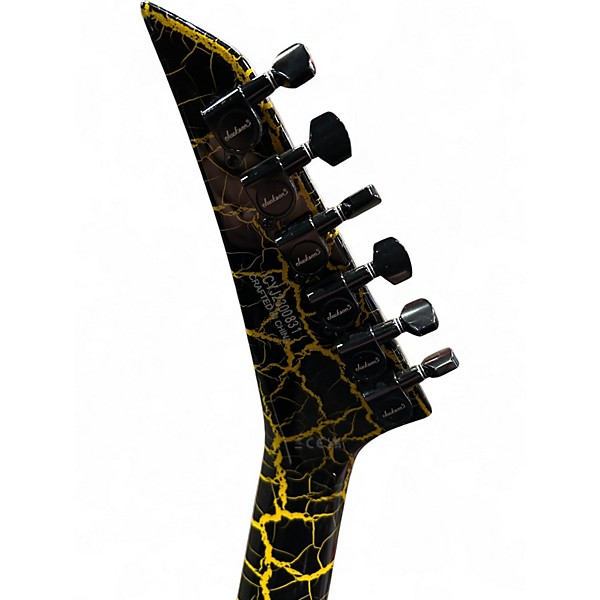 Used Jackson X Series SL3X DX Crackle Soloist Yellow Crackle Solid Body Electric Guitar