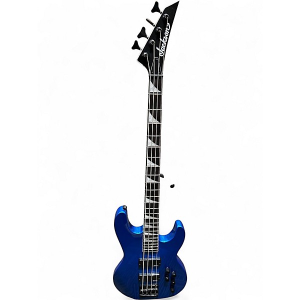 Used Jackson JS3 Concert Metallic Blue Electric Bass Guitar