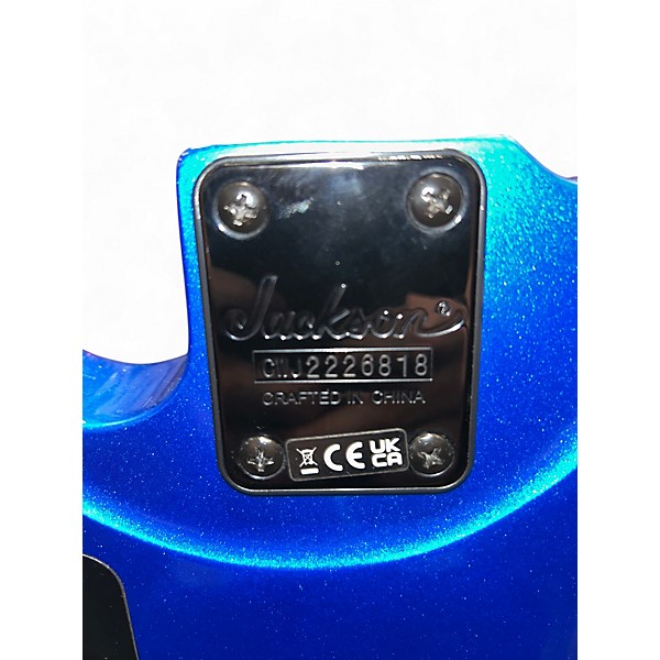 Used Jackson JS3 Concert Metallic Blue Electric Bass Guitar