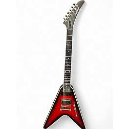 Used Epiphone Dave Mustaine Flying V aged dark red burst Solid Body Electric Guitar