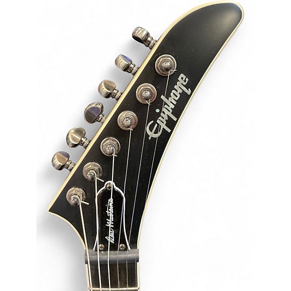 Used Epiphone Dave Mustaine Flying V aged dark red burst Solid Body Electric Guitar