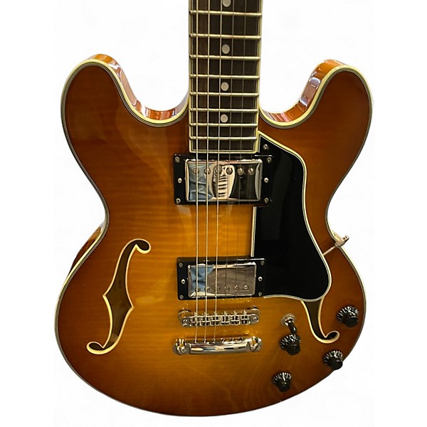 Used Eastman T484-GB honey Burst Hollow Body Electric Guitar