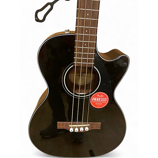 Used Fender CB 60SCE BLK WN Black Acoustic Bass Guitar