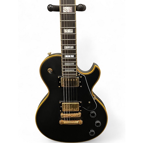 Used Schecter Guitar Research Solo II Custom Black Solid Body Electric Guitar