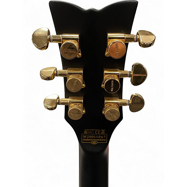 Used Schecter Guitar Research Solo II Custom Black Solid Body Electric Guitar