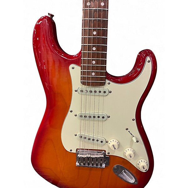 Used Squier Standard Stratocaster 2 Tone Sunburst Solid Body Electric Guitar