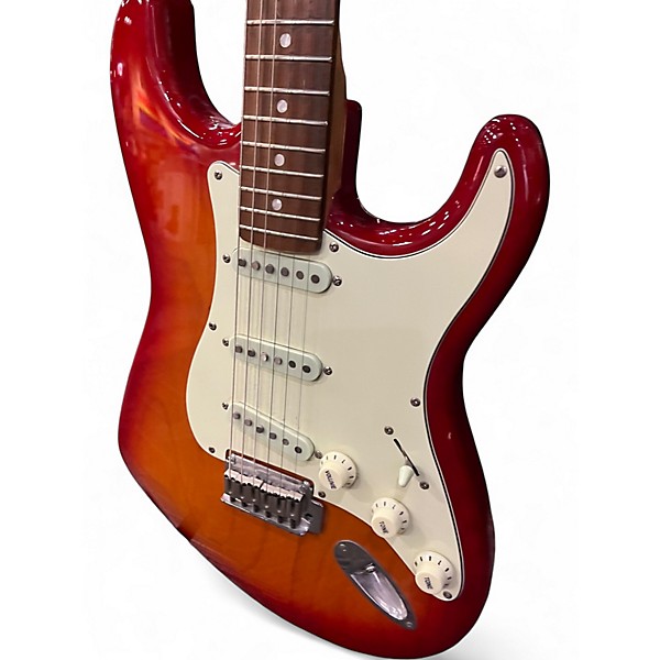 Used Squier Standard Stratocaster 2 Tone Sunburst Solid Body Electric Guitar