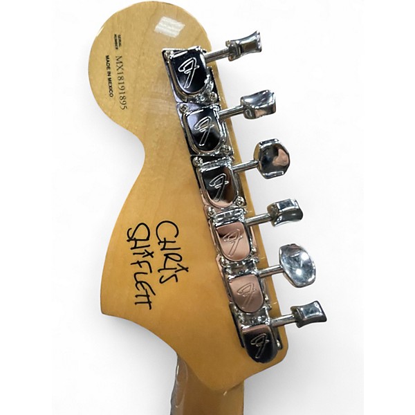 Used Fender Chris Shiflett Telecaster Deluxe GOLD Solid Body Electric Guitar