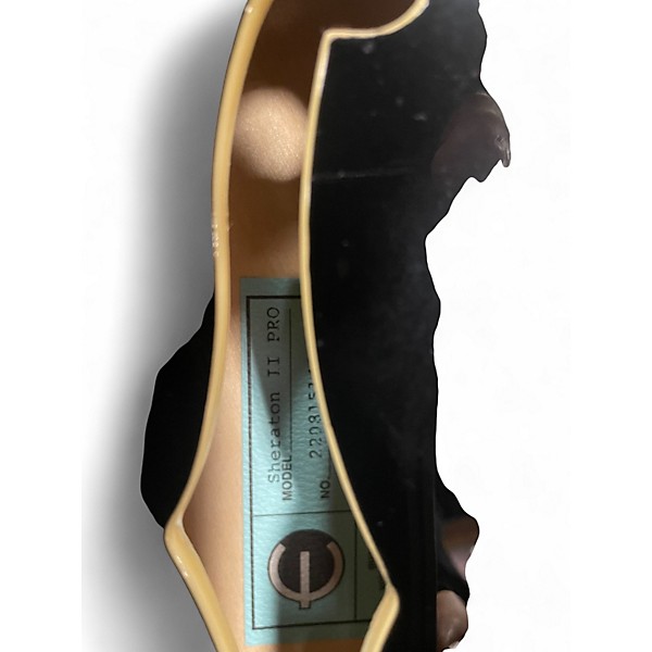 Used Epiphone Sheraton II PRO Black Hollow Body Electric Guitar