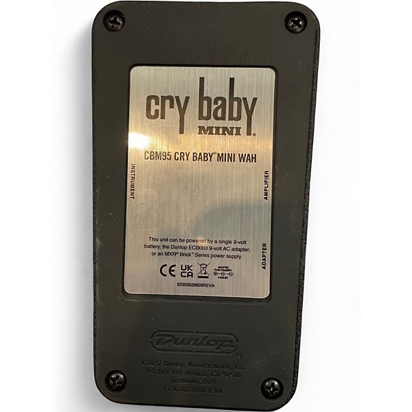 Used Dunlop CBM95 Cry Baby Mini Wah Effect Pedal