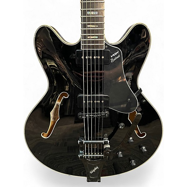 Used VOX BOBCAT V90B Black Hollow Body Electric Guitar