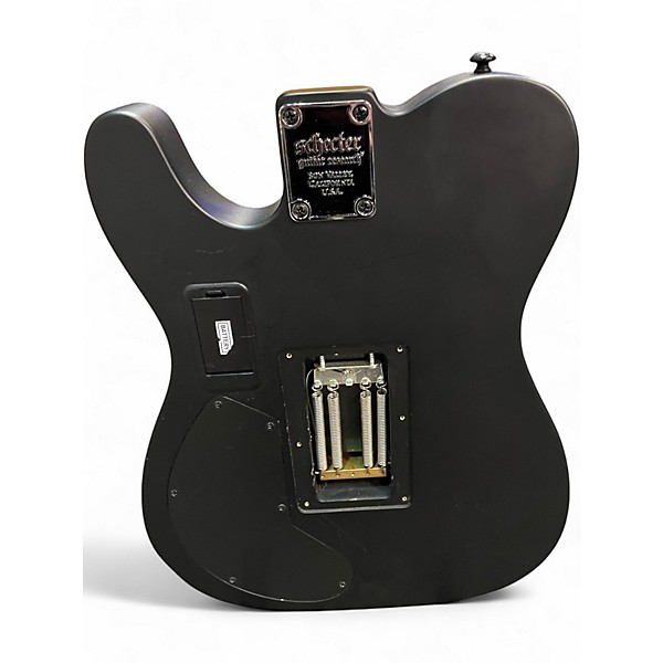 Used Schecter Guitar Research PT Fr S Sweetwater Exclusive Satin Black Solid Body Electric Guitar