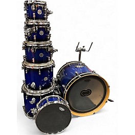 Used PDP by DW 7 Piece Concept Series Blue Burst Drum Kit