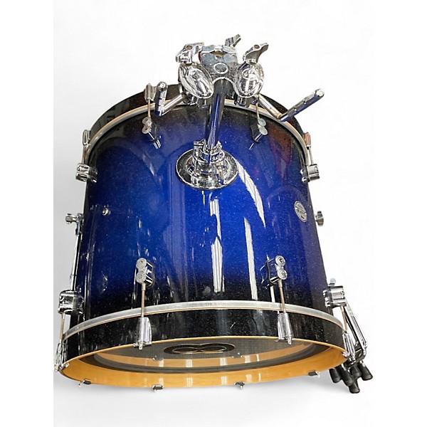 Used PDP by DW 7 Piece Concept Series Blue Burst Drum Kit