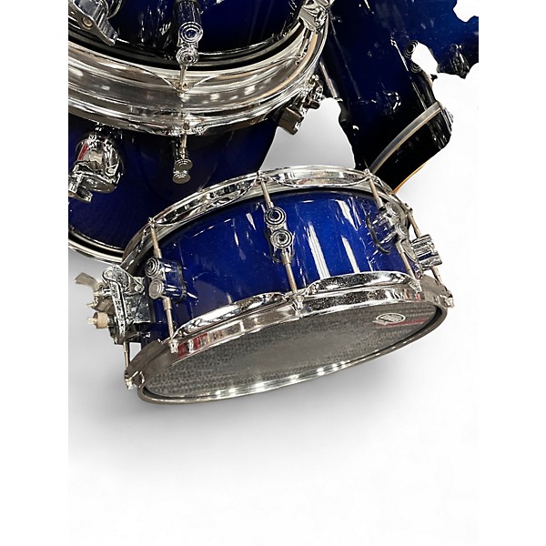 Used PDP by DW 7 Piece Concept Series Blue Burst Drum Kit