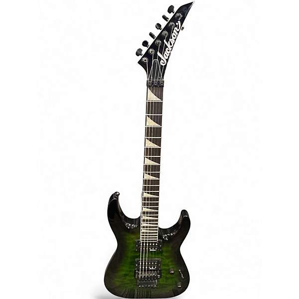 Used Jackson JS32 Dinky Trans Green Solid Body Electric Guitar
