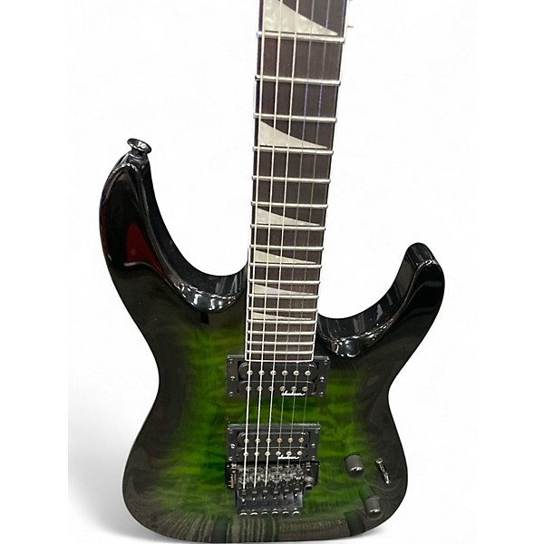 Used Jackson JS32 Dinky Trans Green Solid Body Electric Guitar