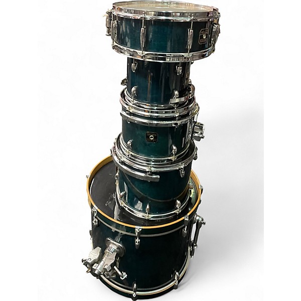 Used Gretsch Drums 5 Piece Catalina Birch Aquamarine Drum Kit