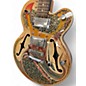 Used Normandy ALUMINUM ARCHTOP Custom Graphic Hollow Body Electric Guitar