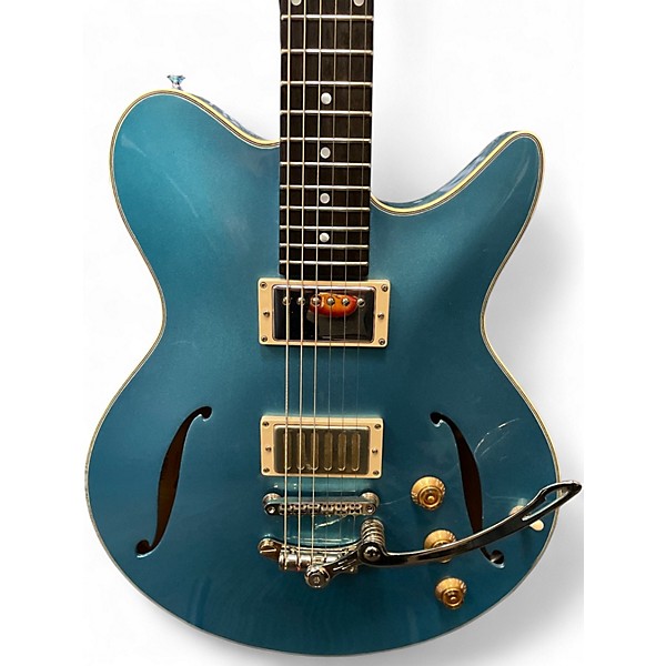 Used Eastman Romeo LA Blue Hollow Body Electric Guitar