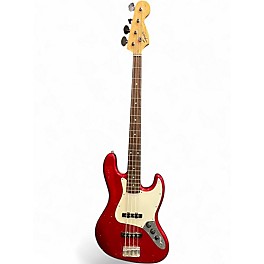 Used Squier JBASS Red Electric Bass Guitar