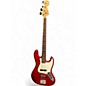 Used Squier JBASS Red Electric Bass Guitar thumbnail