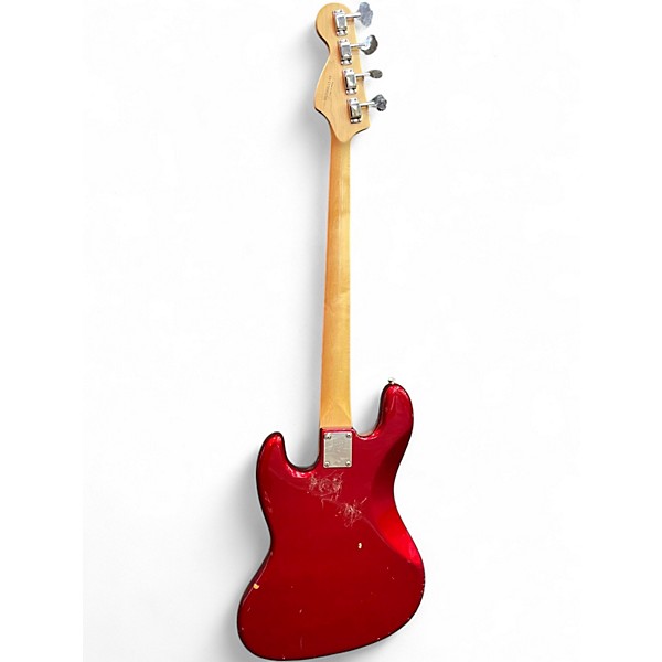 Used Squier JBASS Red Electric Bass Guitar