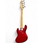 Used Squier JBASS Red Electric Bass Guitar