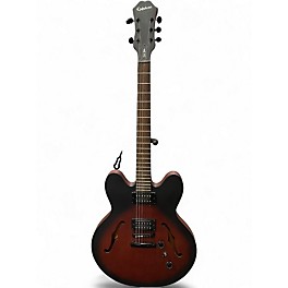 Used Epiphone Dot Studio Brown Sunburst Hollow Body Electric Guitar