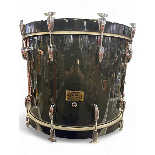 Used Pearl 4 Piece MASTERS CUSTOM MAPLE Trans Black Drum Kit