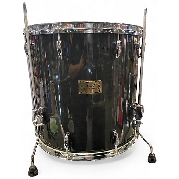 Used Pearl 4 Piece MASTERS CUSTOM MAPLE Trans Black Drum Kit