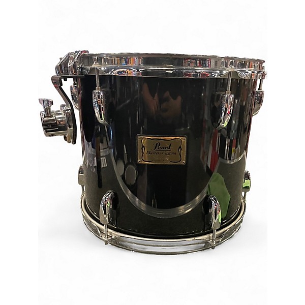 Used Pearl 4 Piece MASTERS CUSTOM MAPLE Trans Black Drum Kit