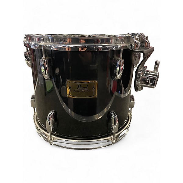 Used Pearl 4 Piece MASTERS CUSTOM MAPLE Trans Black Drum Kit