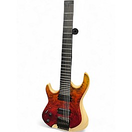 Used Kiesel Aries 7 LH Red Yellow Ombre Electric Guitar
