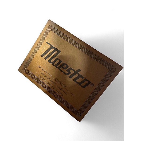 Used Maestro SA41BKCH Black Acoustic Guitar