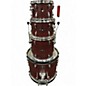 Used TAMA 4 Piece Imperialstar Burgundy Walnut Wrap Drum Kit thumbnail
