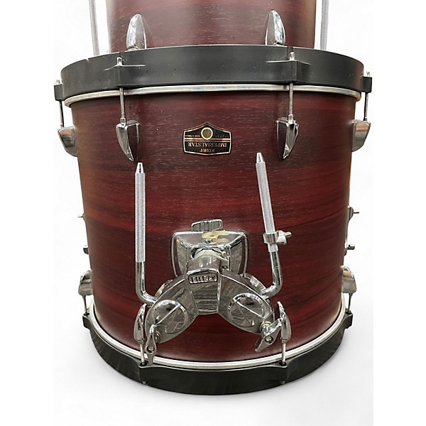 Used TAMA 4 Piece Imperialstar Burgundy Walnut Wrap Drum Kit