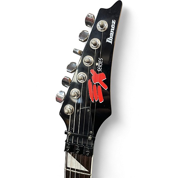 Vintage 1990s Ibanez EX370 Blue Solid Body Electric Guitar