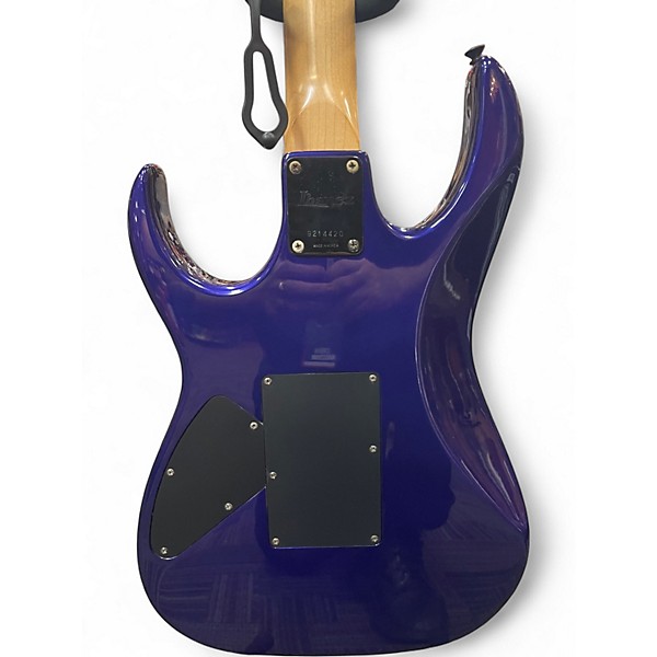 Vintage 1990s Ibanez EX370 Blue Solid Body Electric Guitar