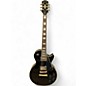 Used Epiphone Les Paul Custom Pro Black and Gold Solid Body Electric Guitar thumbnail