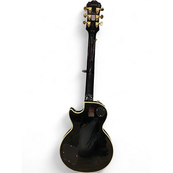 Used Epiphone Les Paul Custom Pro Black and Gold Solid Body Electric Guitar