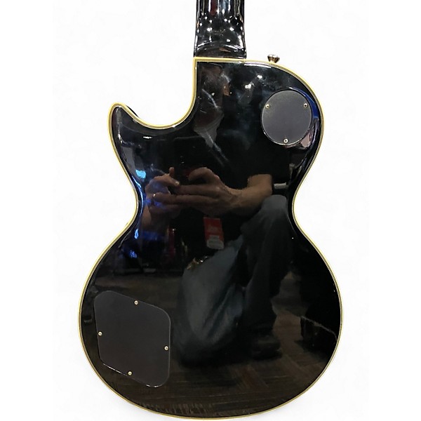 Used Epiphone Les Paul Custom Pro Black and Gold Solid Body Electric Guitar