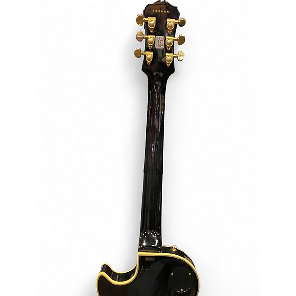 Used Epiphone Les Paul Custom Pro Black and Gold Solid Body Electric Guitar